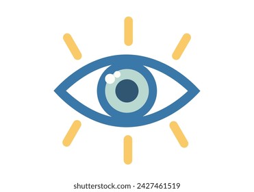 vision eye icon, eye logo 