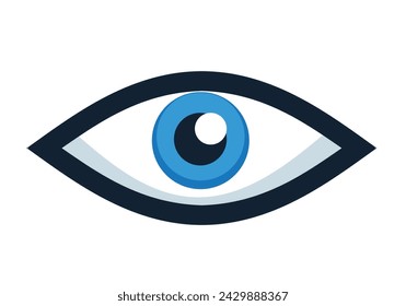 vision eye icon, eye logo
