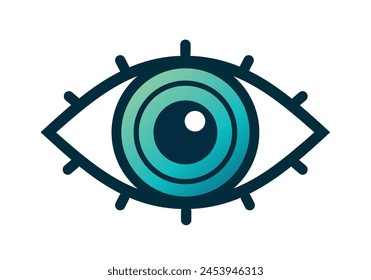 vision eye icon, eye logo 