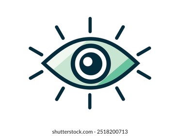 vision eye icon, eye logo 
