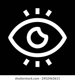 vision eye icon outline design