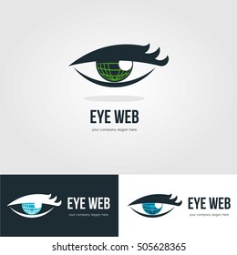 VISION EYE LOGO ICON TEMPLATE