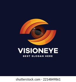 Vision Eye Logo Icon Vector Illustration