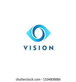 Vision. Eye logo. Video control sign. Smart business solution. Sign Photography