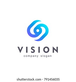Vision. Eye logo. Video control sign. Smart business solution. Sign Photography