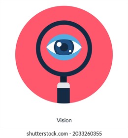 Vision or Eyesight Icon Concept