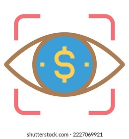 vision flat icon business vector illustration