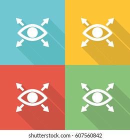 Vision Flat Icon Concept