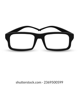 Vision glasses isolated on a white background. Ophthalmology, healthcare and medicine. Illustration, vector