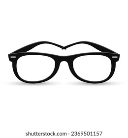 Vision glasses isolated on a white background. Ophthalmology, healthcare and medicine. Illustration, vector