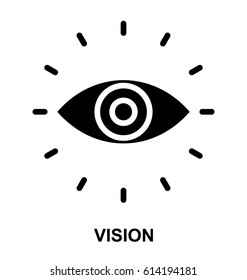 Vision Glyphs vector icon