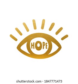 The Vision of Hope in Future, All will good, Golden Eye Symbol