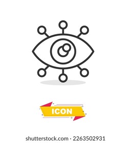 Vision icon in black colour
