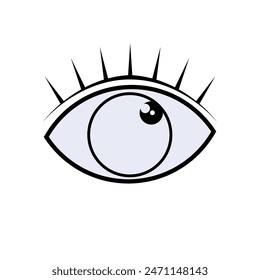 Vision Icon. Bright Eye Symbol. Info Graphic Element. Logo Template - Vector.  