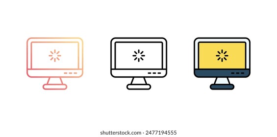 Diseño de icono de visión con fondo blanco ilustración de stock