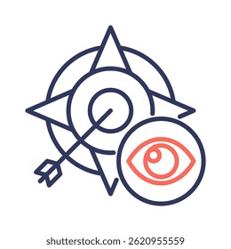 Elemento Vision Icon para Design