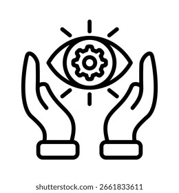 Vision Icon Element für Design