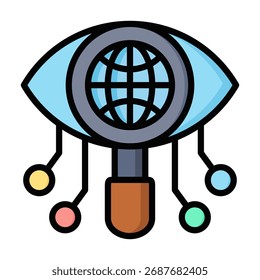 Vision-Icon-Element für Design