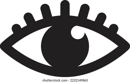 vision icon, eye symbol, strategy illustration
