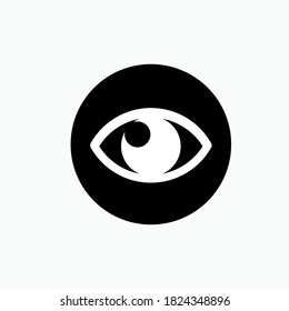 Vision Icon. Eye Symbol - Vector Logo Template.