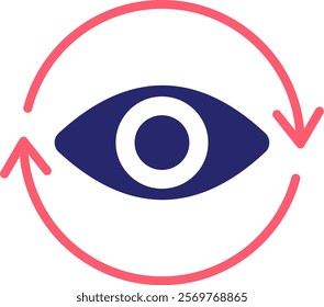 Vision Icon Fill Vector Illustration