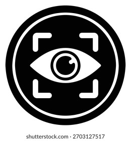 Icono de visión para futuros Planes y aspiraciones