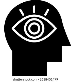 Vision Icon Glyph Vector Illustration
