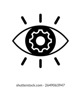Vision Icon Glyph Vector Illustration