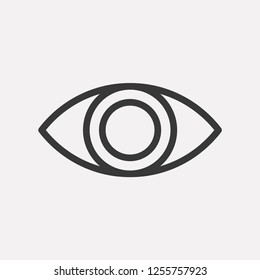 Vision icon isolated on background. Eye symbol modern, simple, vector, icon for website design, mobile app, ui. Vector Illustration