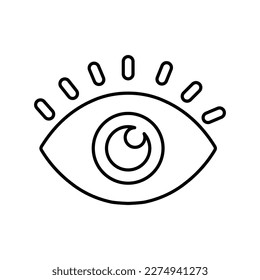 Vision icon. Line, outline design.