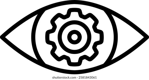 Vision Icon Line Vector Illustration