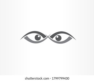 vision icon logo design template