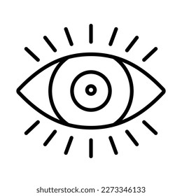 Vision Icon Logo Design Vector Template Illustration Sign And Symbol Pixels Perfect