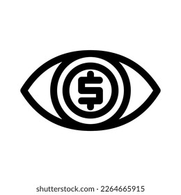 icono de visión o logotipo símbolo de signo aislado ilustración vectorial ilustración de alta calidad estilo negro vectores iconos
