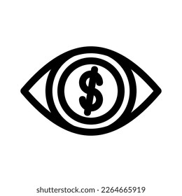 icono de visión o logotipo símbolo de signo aislado ilustración vectorial ilustración de alta calidad estilo negro vectores iconos
