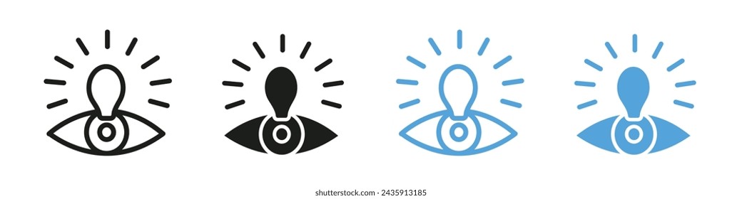 Vision icon mark in filled style