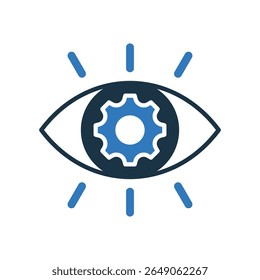 Icono de visión Ilustración vectorial mixta