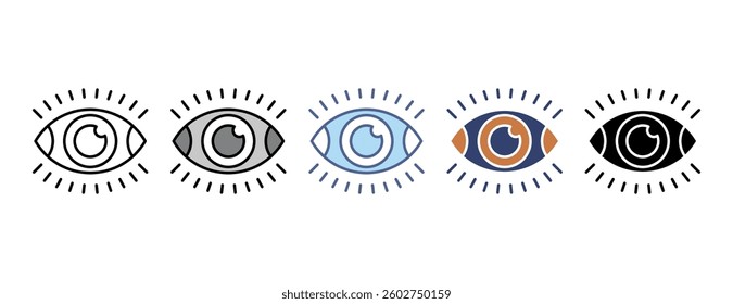 Vision icon with multiple style
