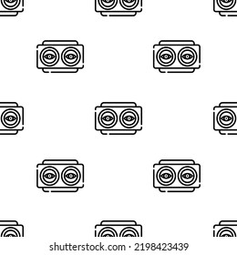 patrón de icono de visión. Patrón de visión sin foco sobre fondo blanco.