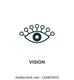 Vision icon. Premium style design from startup collection. UX and UI. Pixel perfect vision icon for web design, apps, software, printing usage.
