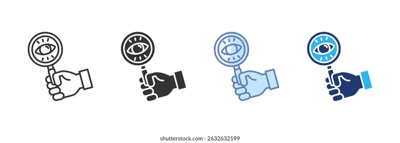 Conjunto de ícones Vision Coleção de vários estilos