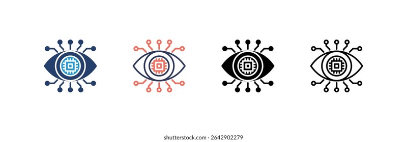 Vision Icon set multiple style collection