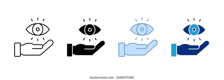 Vision Icon Set Multiple Style Collection