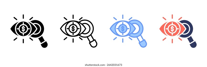 Vision icon sheet multiple style collection