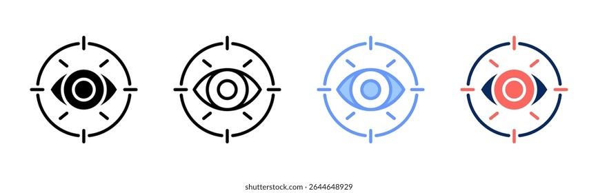 Vision icon sheet multiple style collection