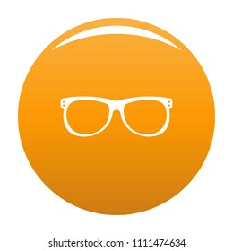 Vision icon. Simple illustration of vision vector icon for any design orange