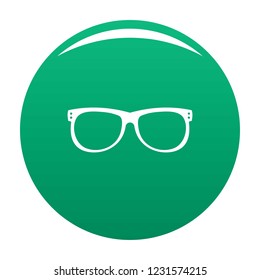 Vision icon. Simple illustration of vision vector icon for any design green