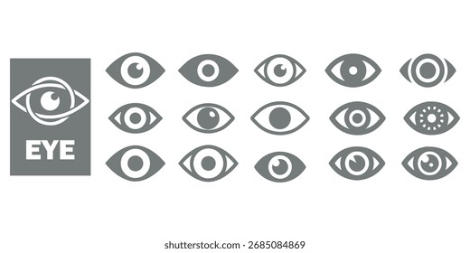 Ícone de visão ilustração de vetor único