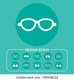 Vision icon stock vector illustration. Flat design.