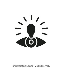 Vision icon Symbol mark in Outline style